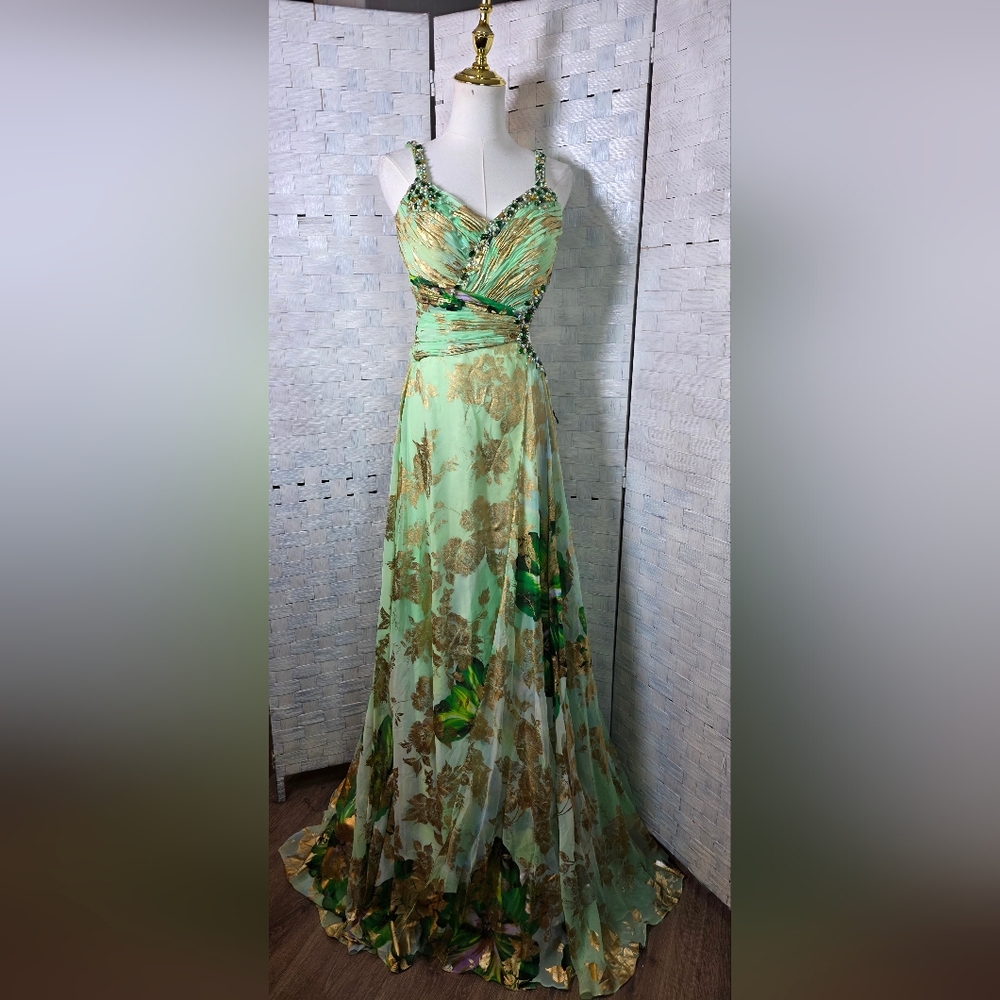 VINTG 2000 MAC DUGGAL GOWN - Picture 3 of 11